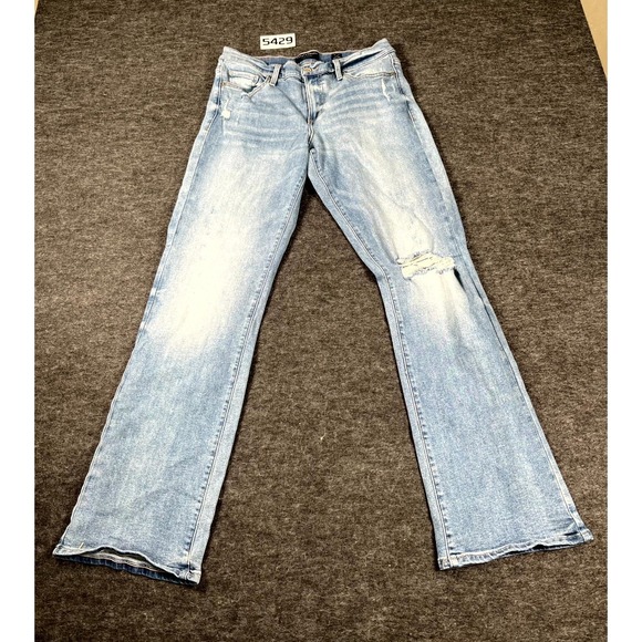 Lucky Brand Denim - Lucky Brand Los Angeles Easy Rider Jeans Womens 8/29 Blue Denim Distressed